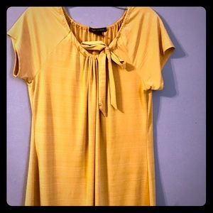 Mustards Yellow Blouse with sleeves.